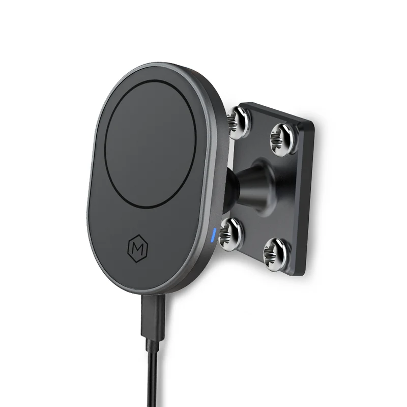 Mighty Mount - Support de chargeur sans fil MagSafe 15W - Plaque de montage AMPS pour base de forage