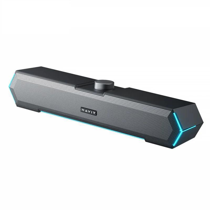 Havit RGB LED Lighting Wired Computer E-Sports Speaker Soundbar