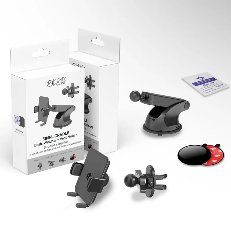 Mighty Mount Simpl Cradle 2 in 1 Dash & Vent Mount
