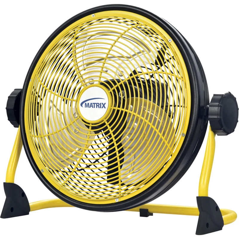 Matrix Industrial 12" Rechargeable Indoor/Outdoor Fan with USB port
