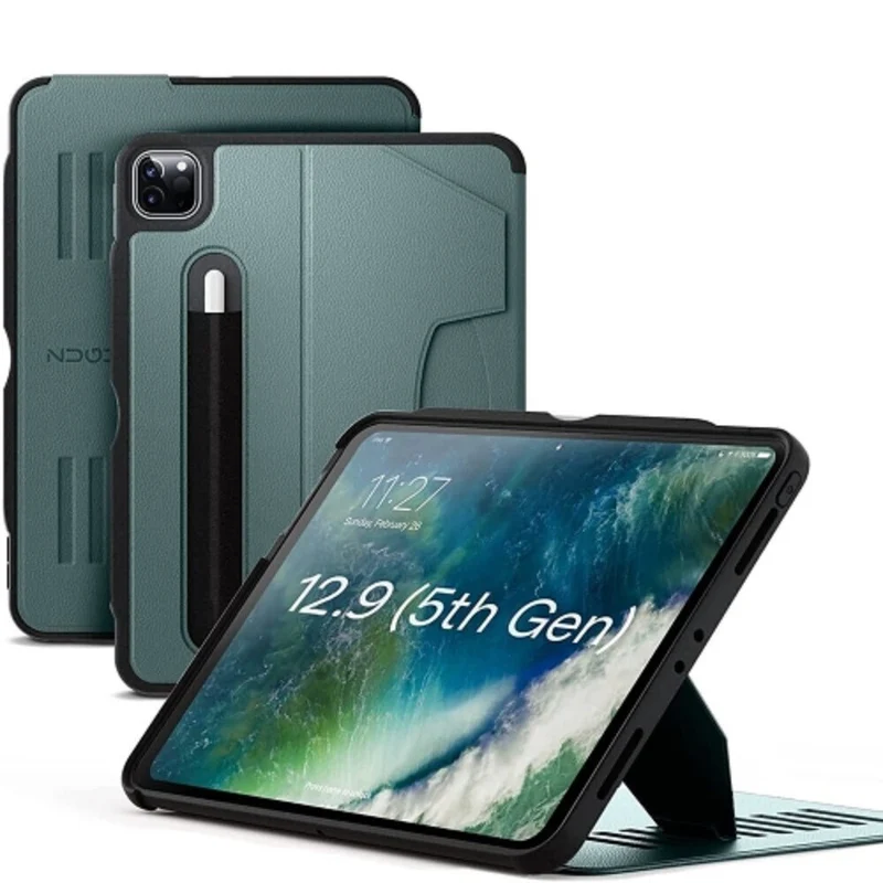 Zugu - Étui pour iPad Pro 12,9 po 2021/2022 - Édition Limitée - Vert Pin