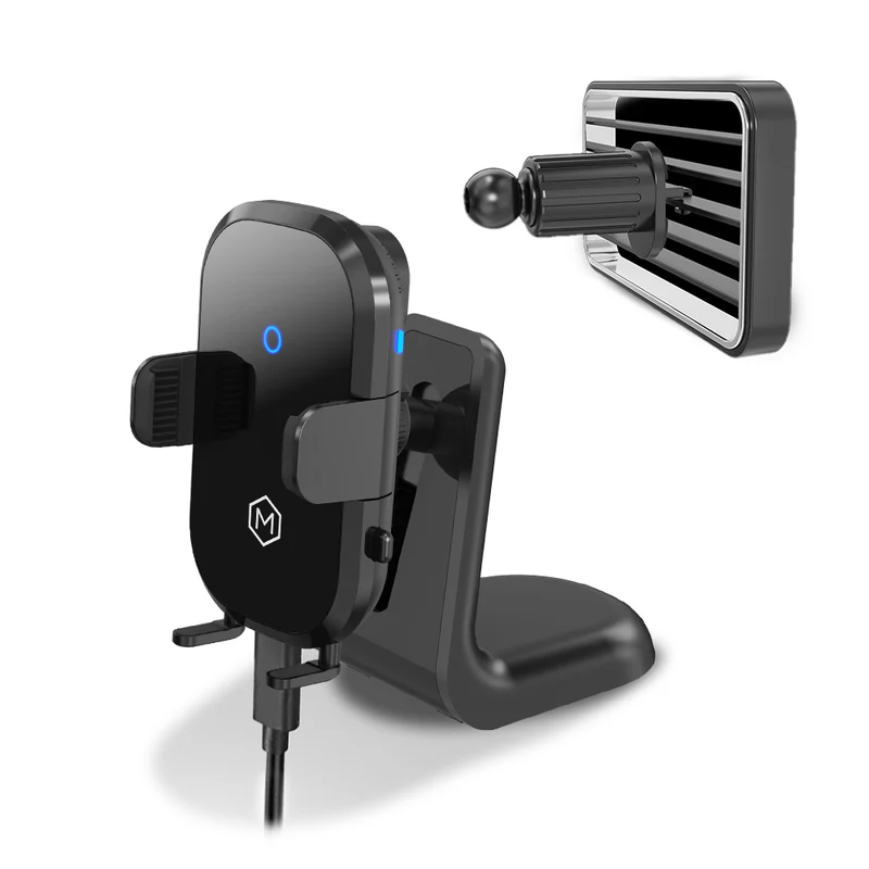 Mighty Mount Auto Scan Grip Cradle 15W Wireless Charger 2 in 1 Dash & Vent Mount