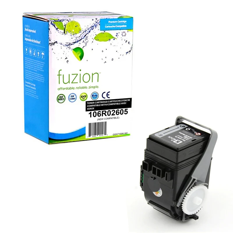 fuzion Xerox 106R02605 Compatible Toner - Standard Yield - Black