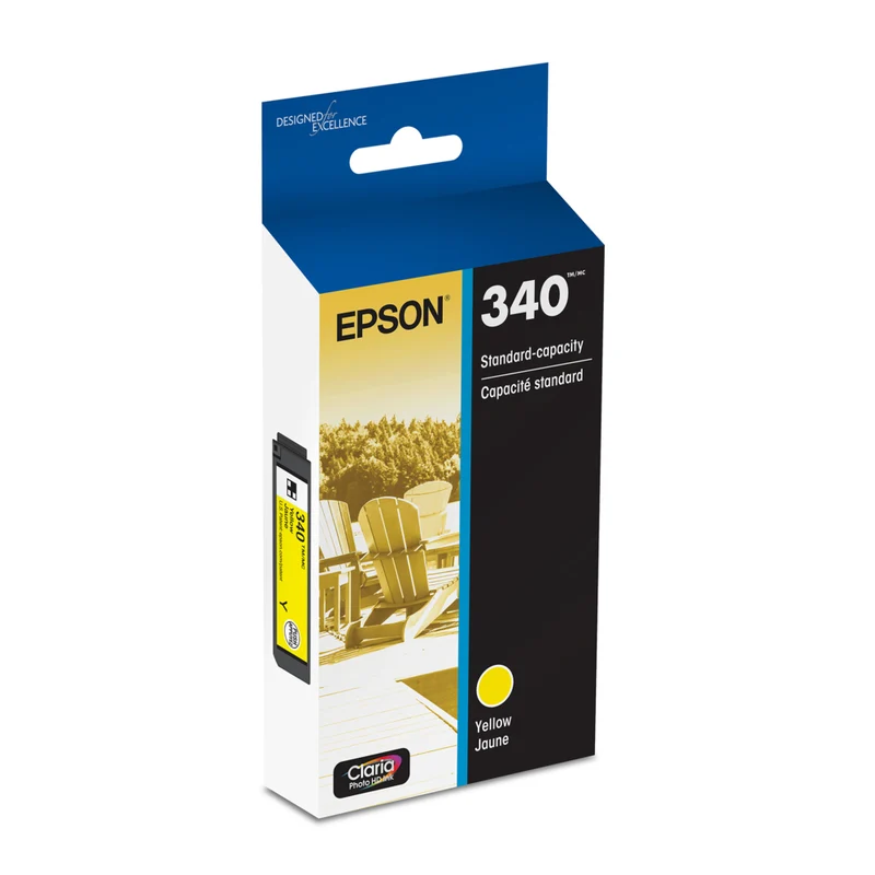 Epson - Cartouche d'encre 340 Claria Photo HD - Capacité standard - Jaune