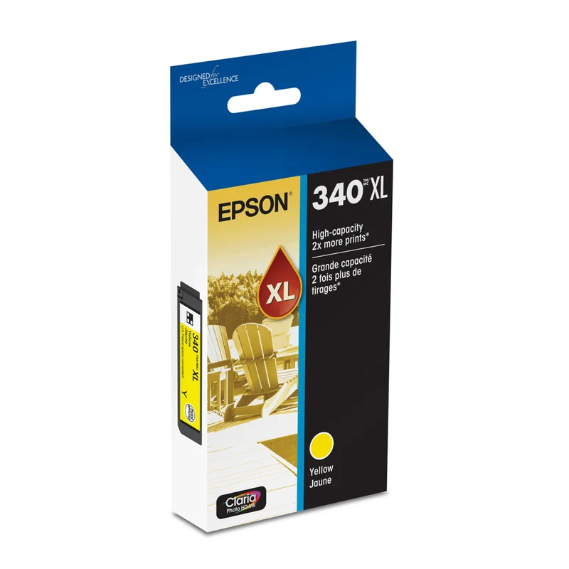 Epson - Cartouche d'encre 340 Claria Photo HD - Haute capacité - Jaune