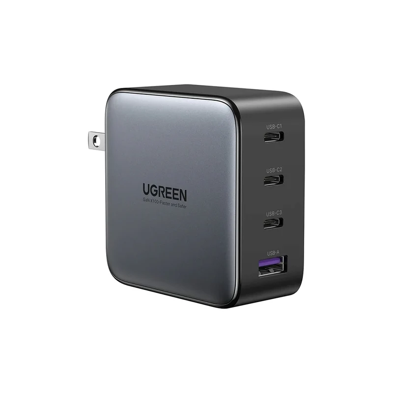 UGREEN 100W GaN Fast Charger - 3x USB-C/1x USB-A