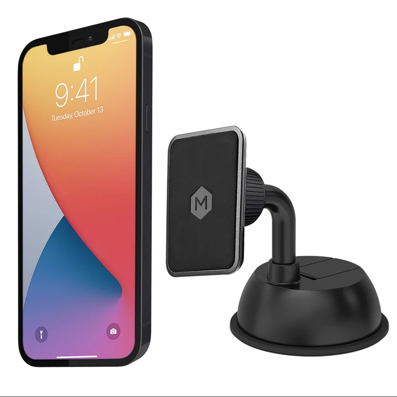 Mighty Mount - Simpl Touch 2.0 - Support magnétique pour tableau de bord et pare-brise à 360°