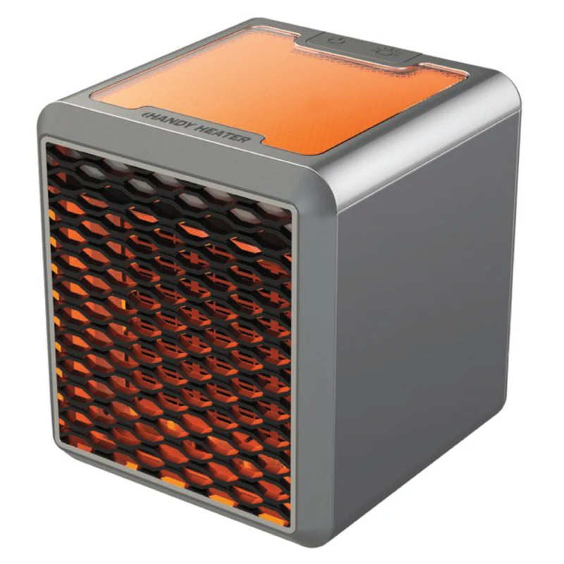 Handy 1200 W Ceramic Space Heater - Pure Warmth - Silver