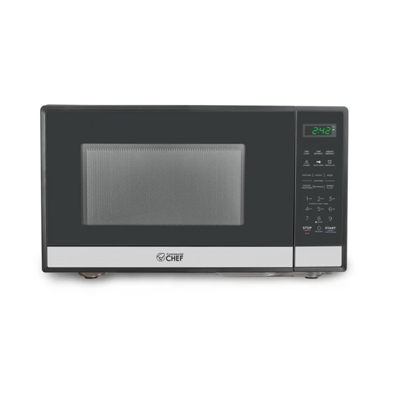 Commercial Chef - Four à micro-ondes de comptoir de 0,9 pi³ et 900 W - Acier inoxydable