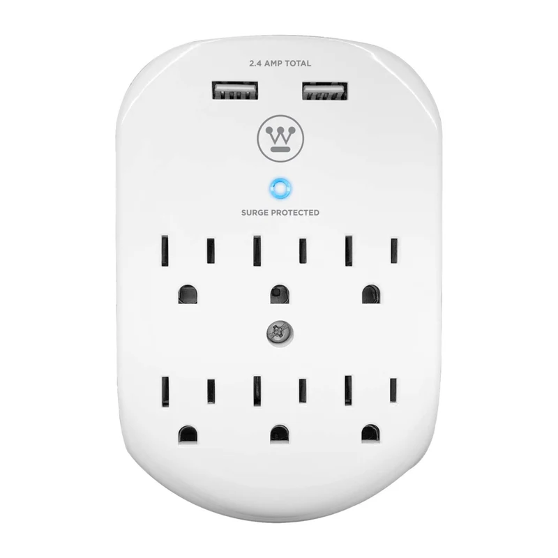 Westinghouse - Surtension murale 6 USB