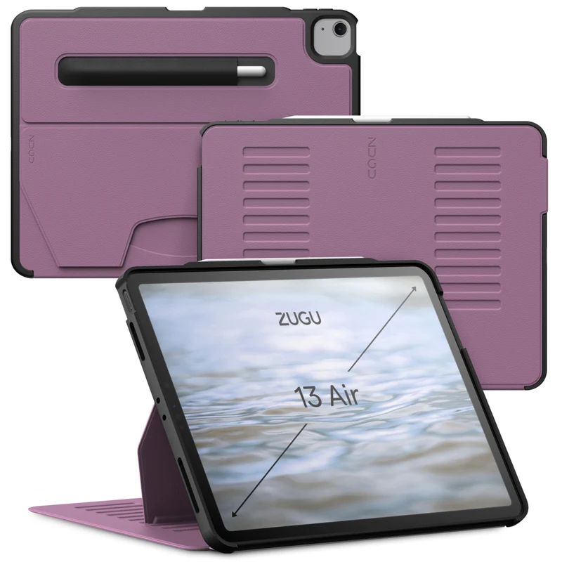 Zugu - Étui iPad Pro 12.9 po (2018/2020) & iPad Air 13 po (2024) - Baie Violet