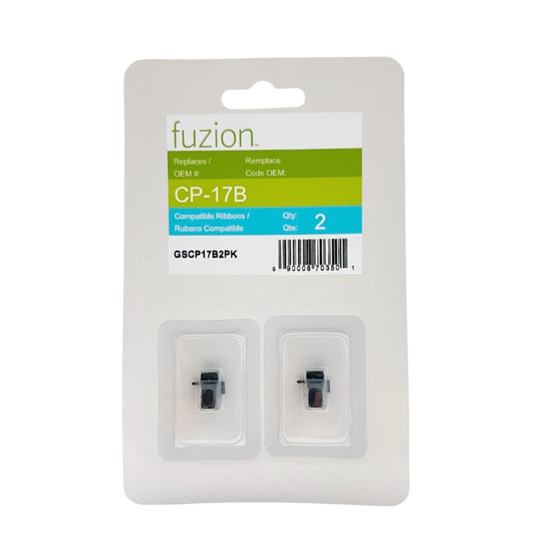 fuzion - Canon CP-178 Rouleur d'Encre Compatible - Paquet de 2 - Noir