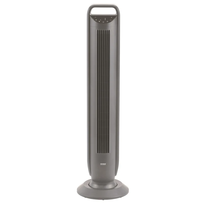 Seville Classics - Tower Fan avec commande tactile - Gris