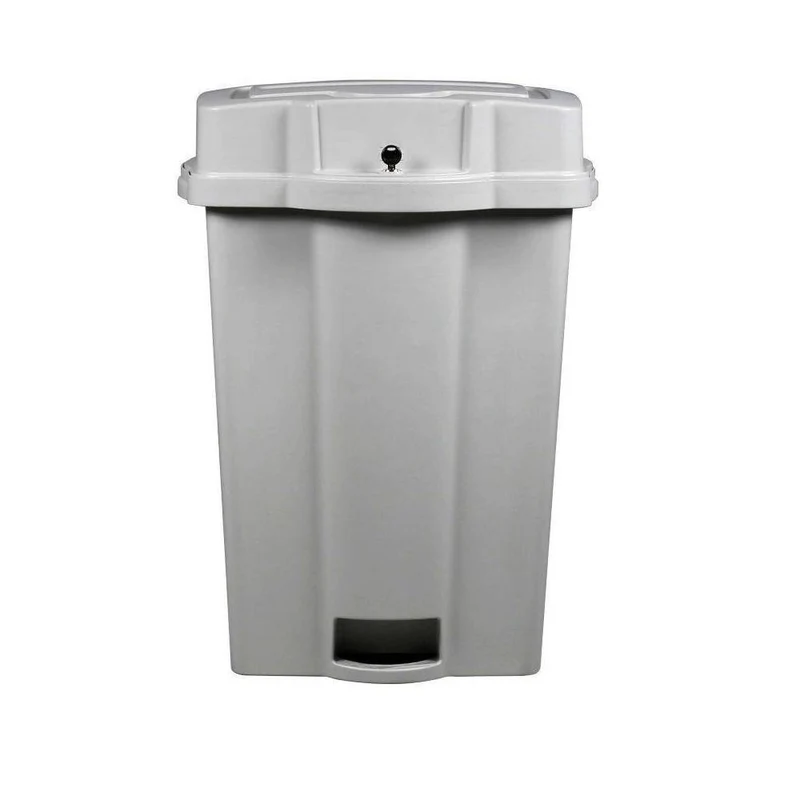 HSM - Poubelle à déchiqueter verrouillable avec console en plastique ShredVANTAGE - Gris
