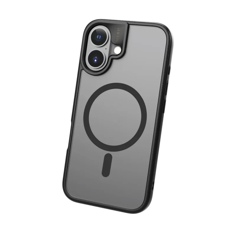 TUFF8 - iPhone 16 - GlideGuard Mag Rugged Case - Smoke Black