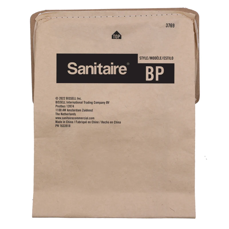 Sanitaire - Sac en papier de style BP - Marron - Paquet de 5