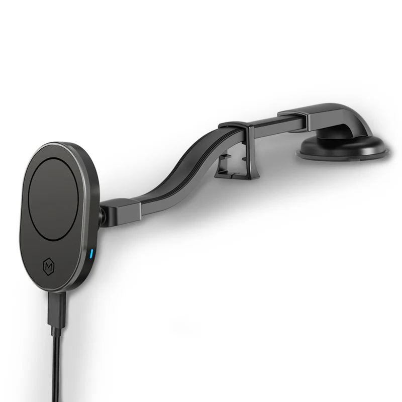 Mighty Mount - Support de chargeur sans fil MagSafe 15W - Base à ventouse col de cygne