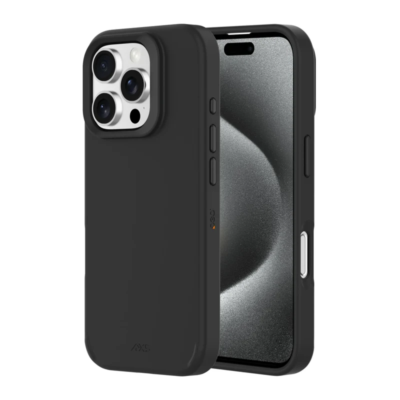 AXS - PROTech Pulse D3O étui fabriqué avec du plastique recyclé pour Apple iPhone 16 Pro - Noir