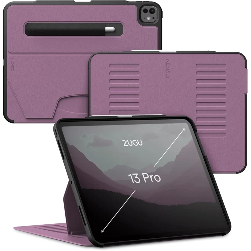 Zugu - Étui iPad Pro 13 po M4 2024 - Baie Violet