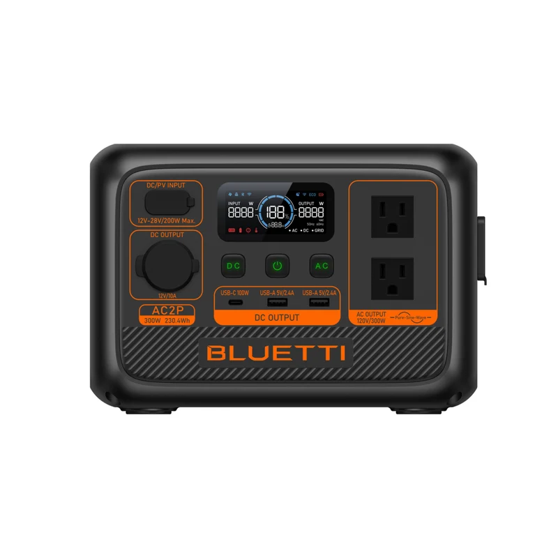 Bluetti - Centrale d’alimentation portable Premium Série AC2P - 230,4Wh