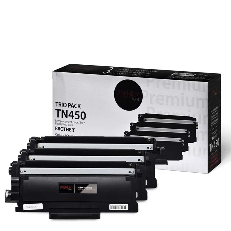 Premium Tone - Brother TN450 Compatible Trio Pack