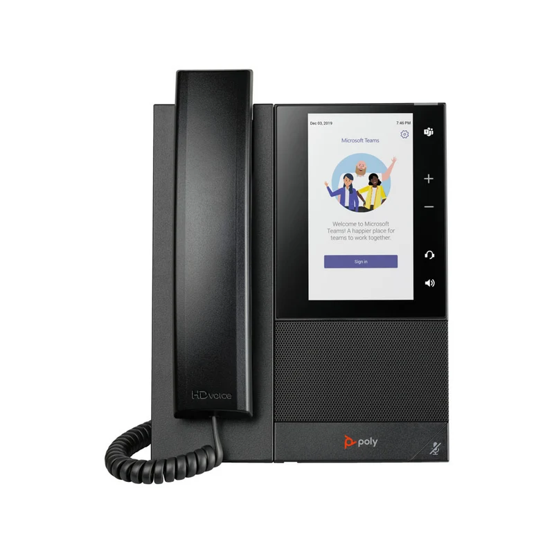 HP Poly CCX 505 Corded/Cordless WiFi IP Phone - Black