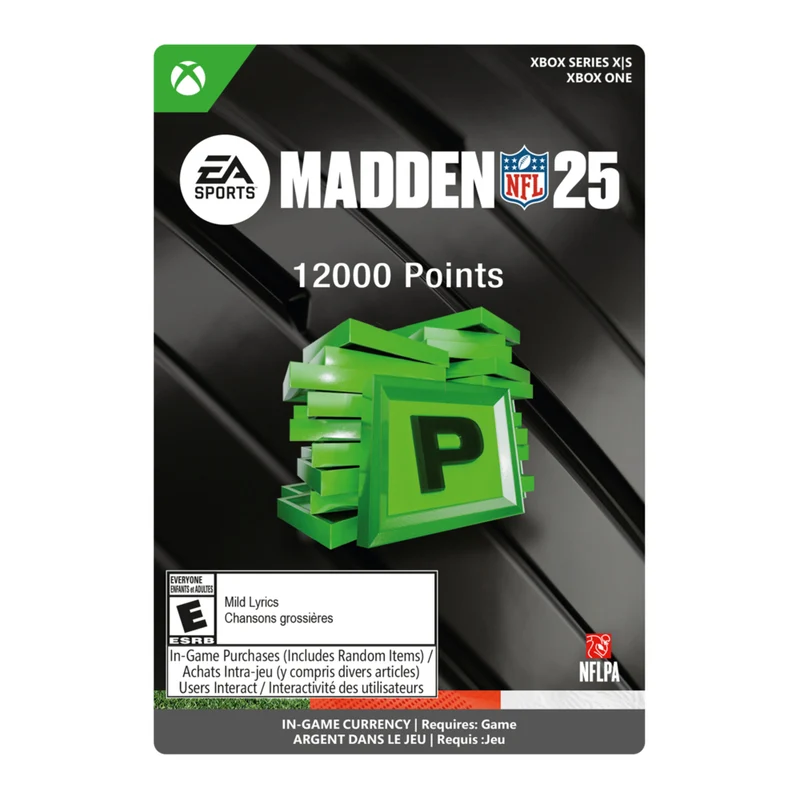 Madden NFL 25: 12000 Madden Points Xbox Series X/S et Xbox One [Code Electronique]