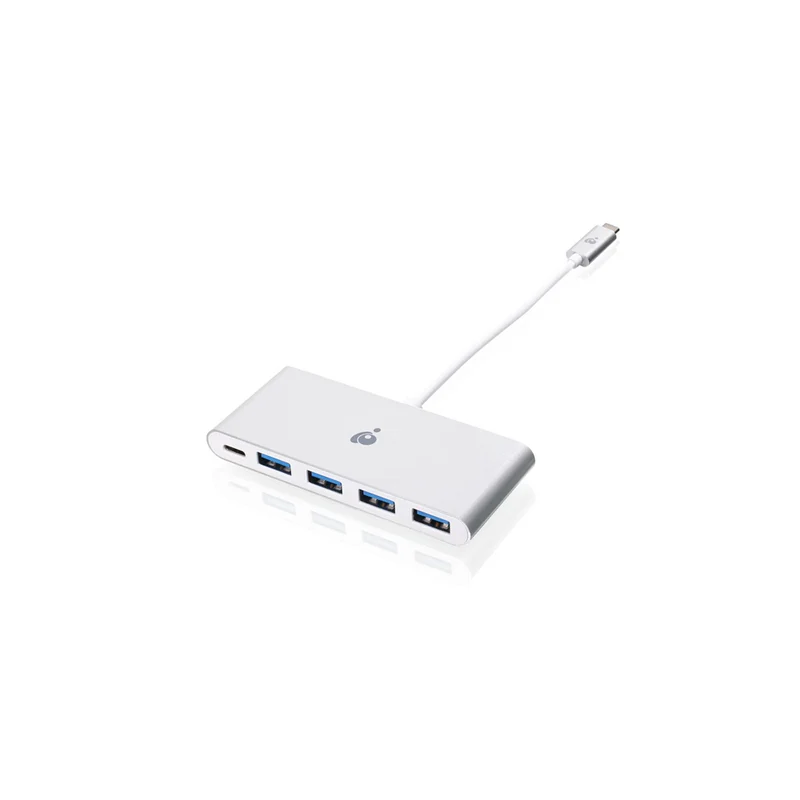IOGEAR USB-C to 4 Port USB-A Hub with Power Delivery Pass-Through
