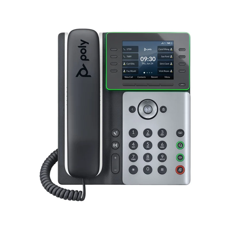 HP - Téléphone IP à montage mural Bluetooth avec/sans fil Poly Edge E320