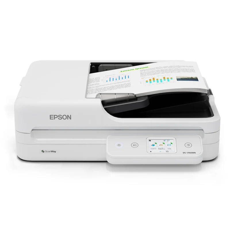 Epson DS-1760WN Network Flatbed Colour Duplex Document Scanner with Wireless/Ethernet Connectivity & Auto Document Feeder