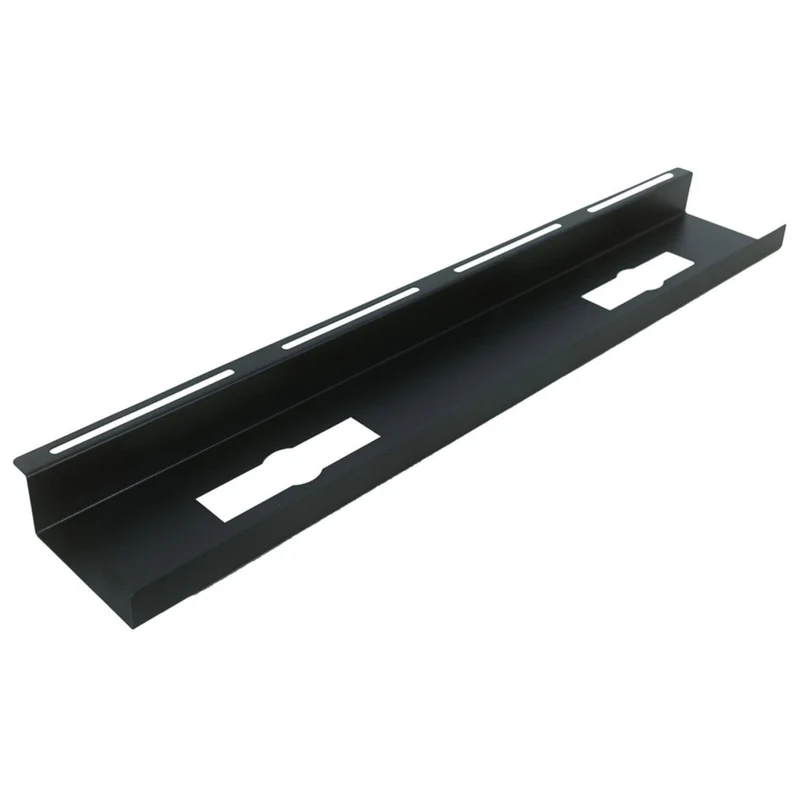 MotionGrey - Plateau de gestion des câbles sous bureau - Organisateur de cordons pour bureaux assis-debout et postes de travail - Noir