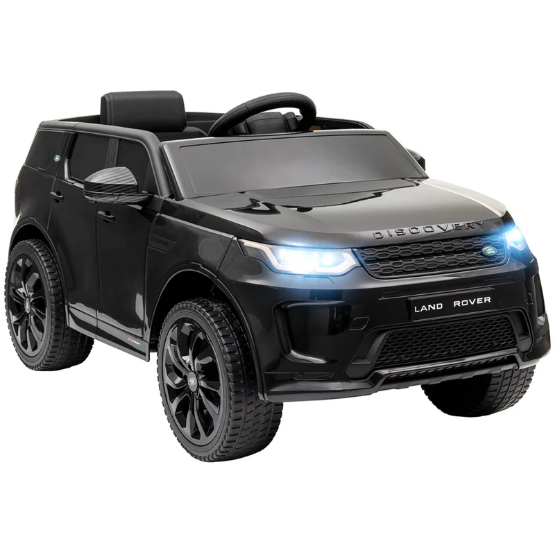 Qaba - Voiture RC électrique pour enfants sous licence Land Rover 12V - noir