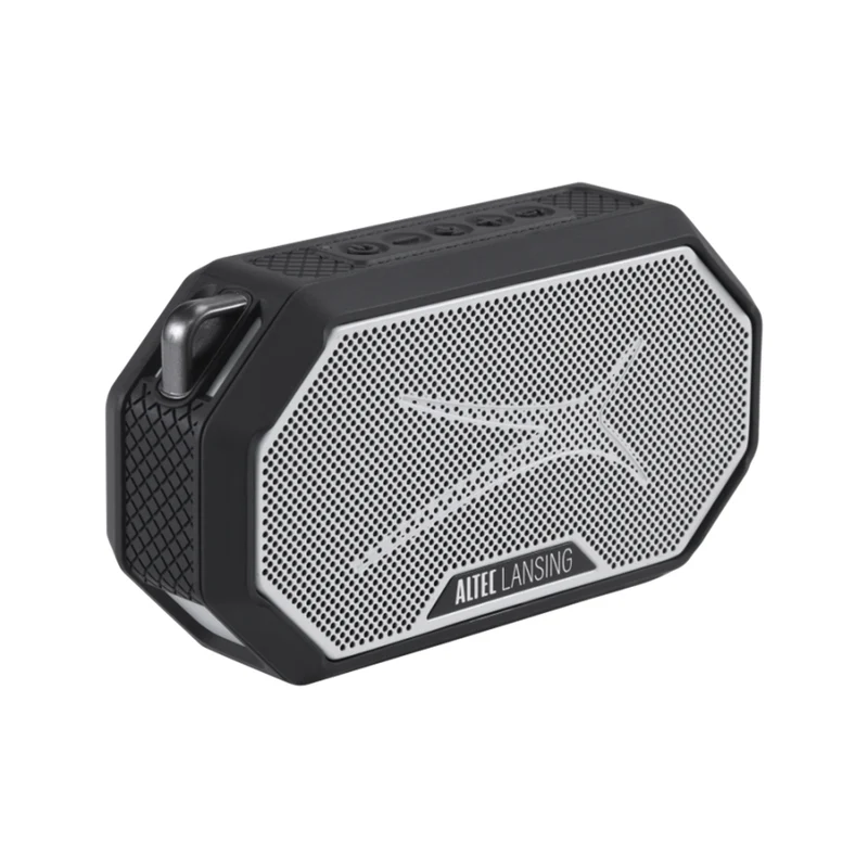 Altec Lansing HydraMini 2.0 EverythingProof Portable Bluetooth Speaker - Black & Grey