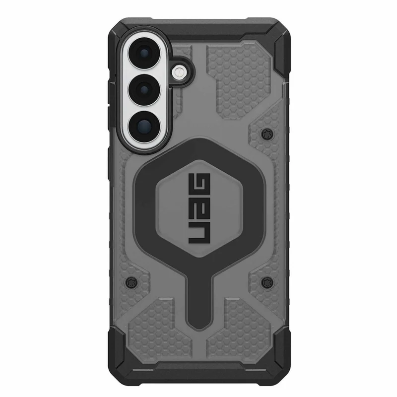 UAG Pathfinder Rugged Cell Phone Case Clear with Magnets for Galaxy S26+ - Ash/Black