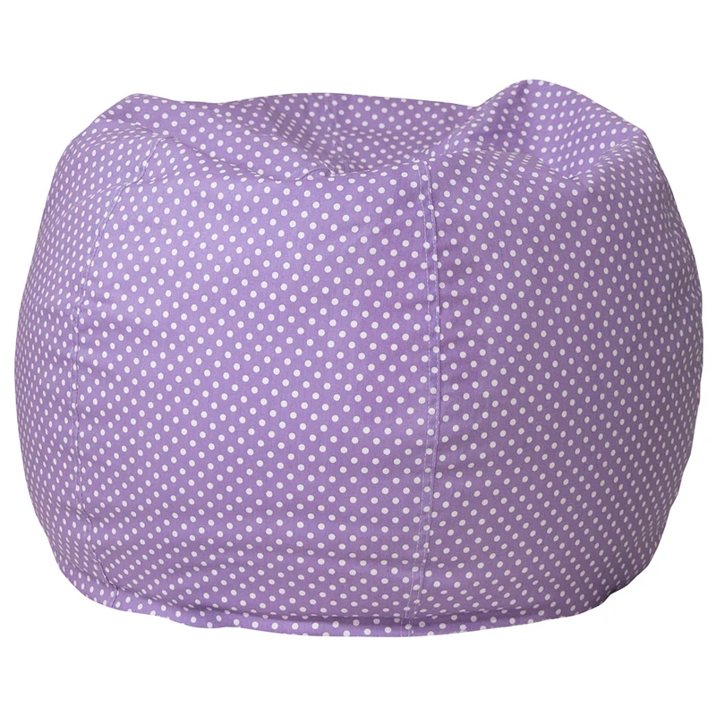 Flash Furniture Small Lavender Dot Kids Bean Bag Chair