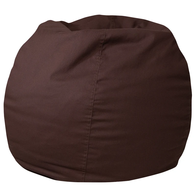 Flash Furniture – Fauteuil poire pour enfants en coton brossé, brun
