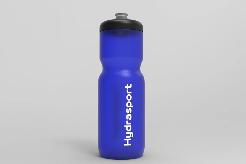 Gourde sport 800ml bleue transparente - sans BPA - sport - Hydrasport