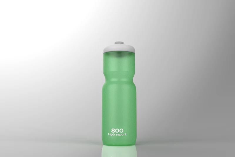 Gourde sport 800ml Vert transparent - Fitness - réutilisable - Hydrasport