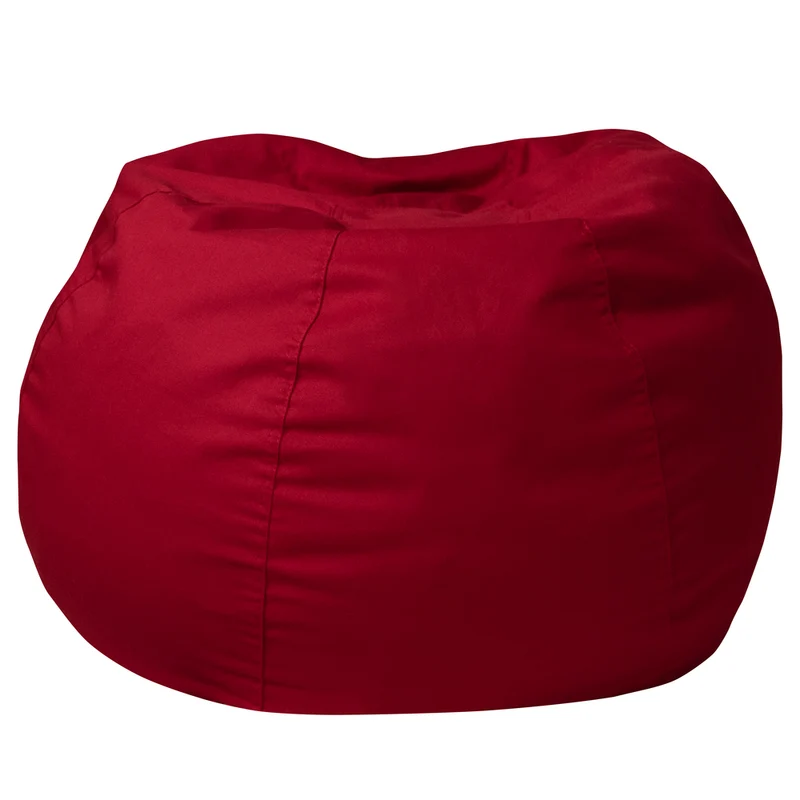 Flash Furniture Small Solid Red Kids Bean Bag Chair