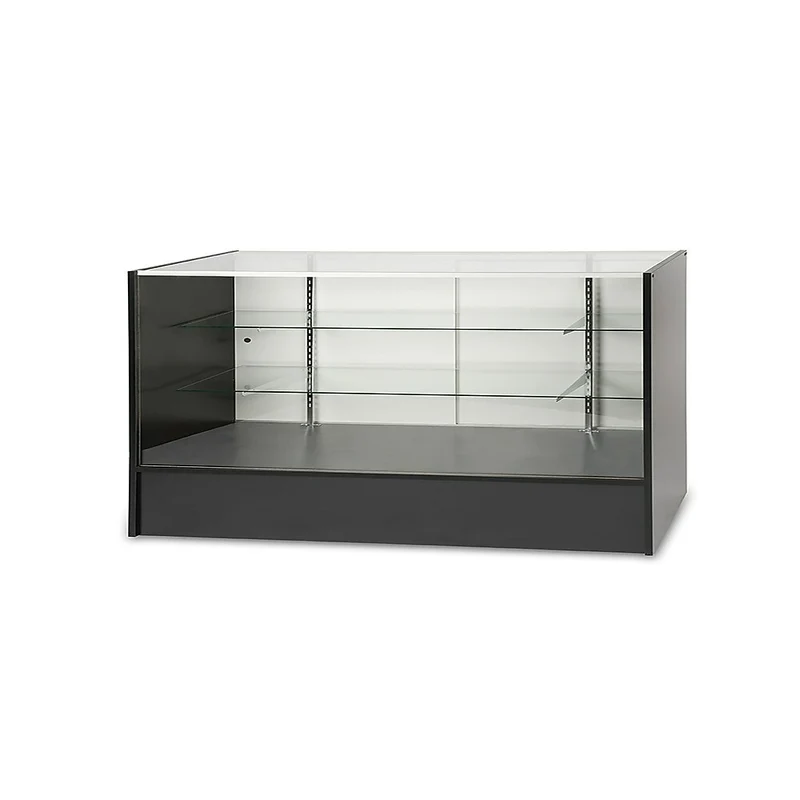 Can-Bramar Econoline Full Vision Show Case, 72" x 18" x 38", Black