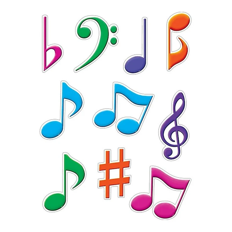 Teacher Created Resources 6" Accents, Musical Notes, 90 Pack