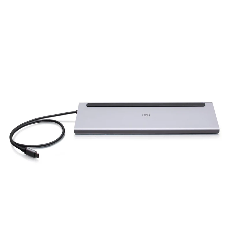 C2G - Station d’accueil USB-C 10-en-1 à triple écran - Argent