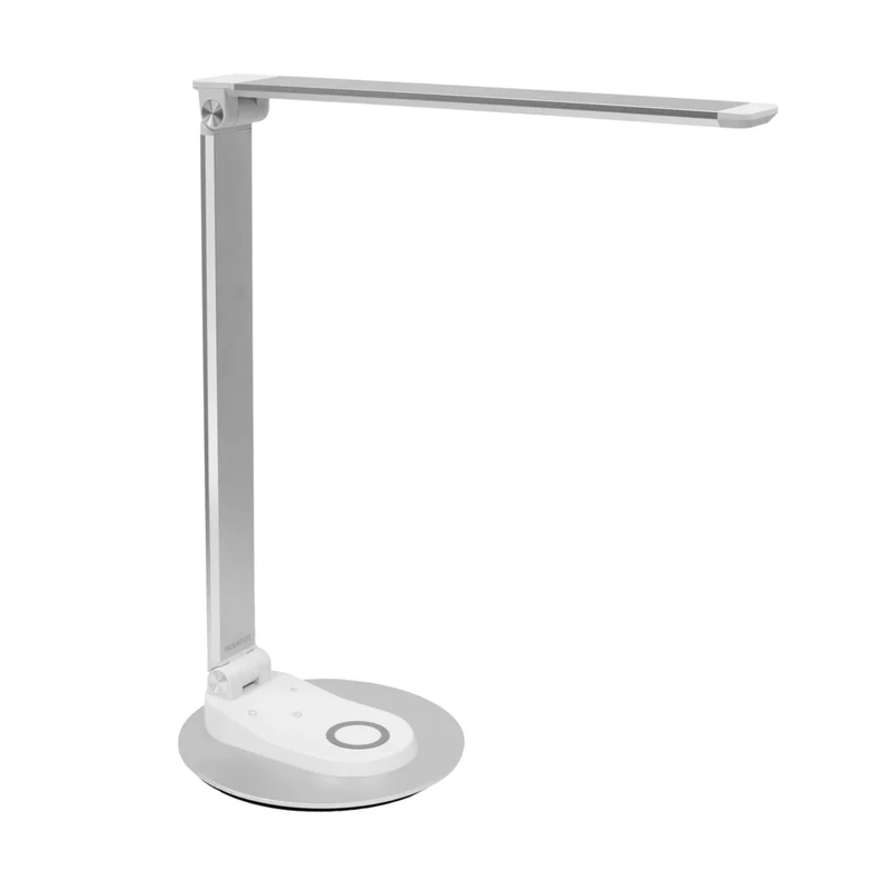 Mount-It! - Lampe de bureau LED avec recharge sans fil - Argent/blanc