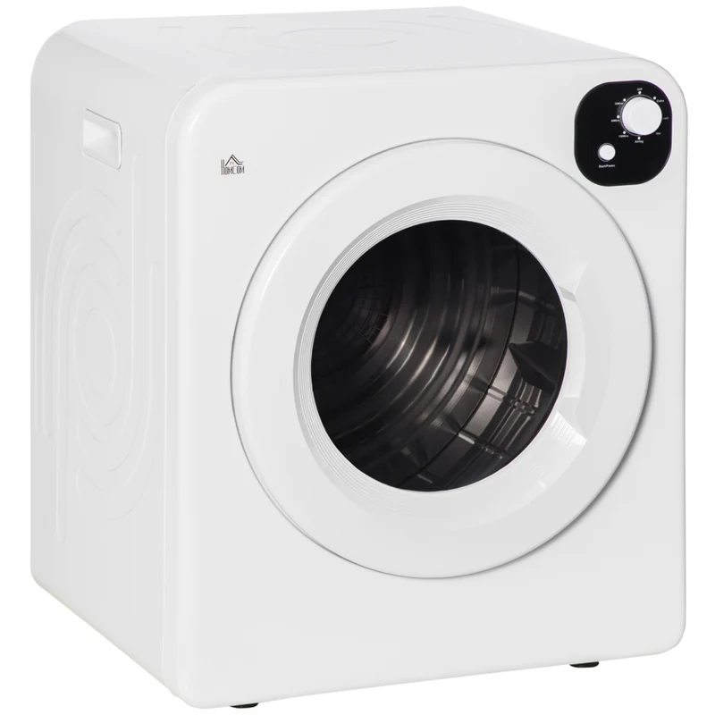 HOMCOM - Sécheuse portable compacte 3,22 pi³ - 1300 W - blanc