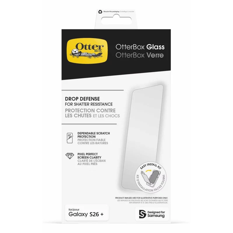 OtterBox Glass Screen Protector for Galaxy S26+