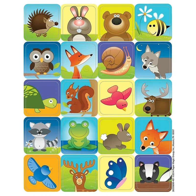 Eureka Theme Sticker Woodland Creatures, 1440 Pack (EU-655069)