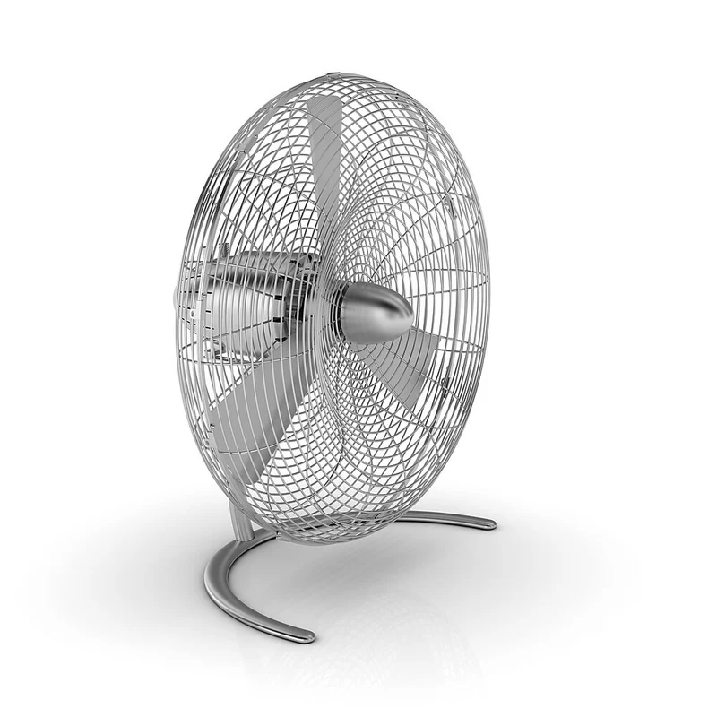 Stadler Form C-003A Charly Floor Fan, 18.1" x 19.7" x 9.1", Silver