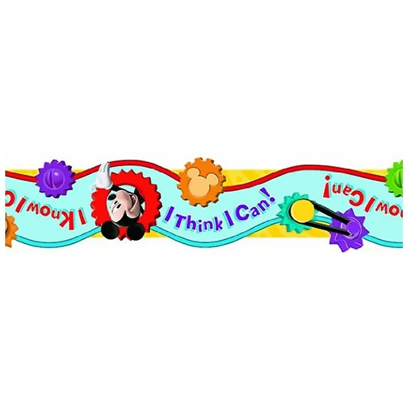 Eureka 37 "x 3,25" Extra Large Die Cut Deco Trim, Mickey Mouse je pense que je peux, 36 Pack