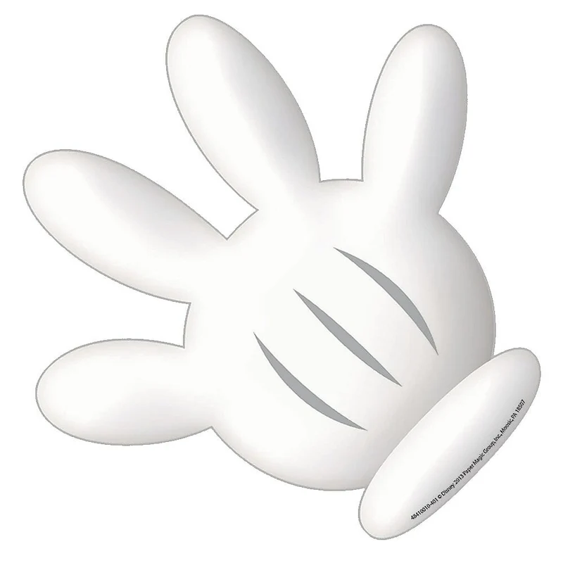 Eureka Mickey Mouse Clubhouse 5" Paper Cut Outs Handprints, 108 Pack
