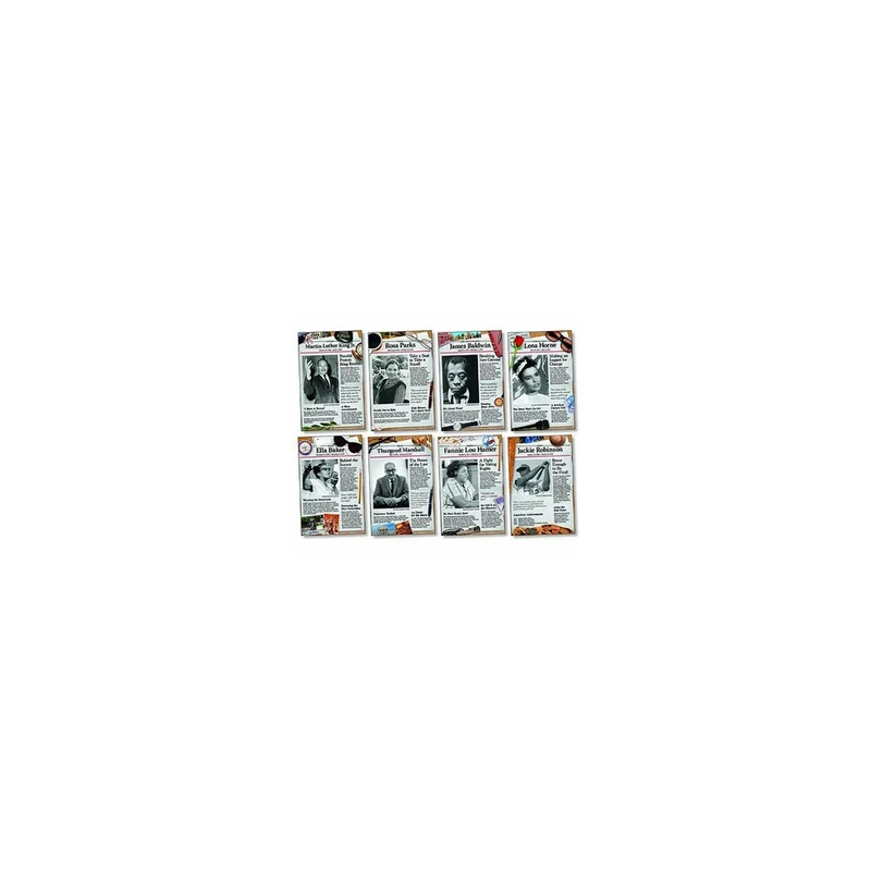 North Star Teacher Resources Bulletin Board Set, Pionniers des droits civiques, 8/Ensemble